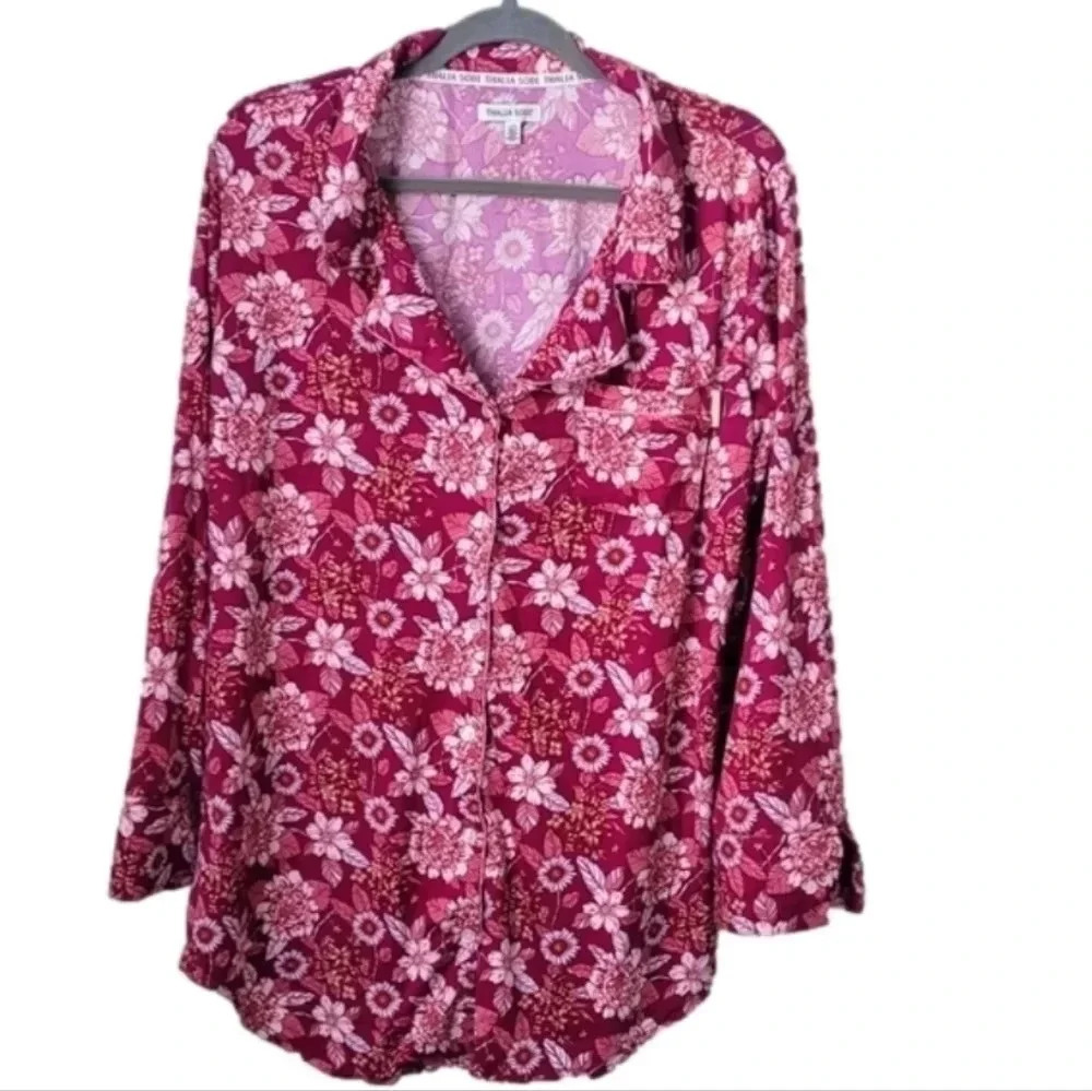 Thalia Sodi Intimate Sleepwear Floral Print Top